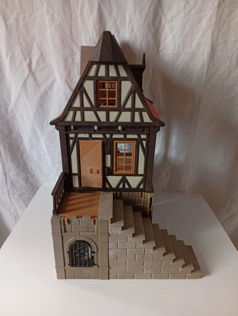 Accessoire Playmobil Banc Petite Maison Médiévale Château - Occasion Bon état - Vintage