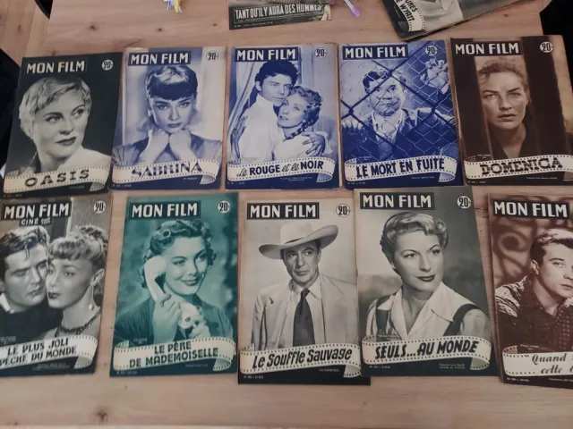 Lot De 10 Revues Cinématographique. Mon Film. Des Années 1950