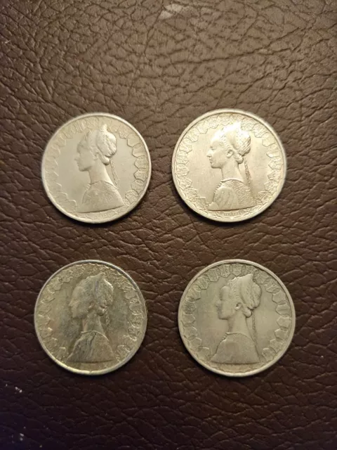 Serie Monete 500 Lire Argento "Caravelle" Anni 1958 - 1961