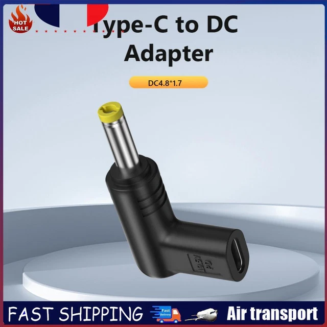 Adaptateur USB-C Femelle Vers DC Mâle 7,4x5,0mm (Barillet) - Alimentation De Périphériques