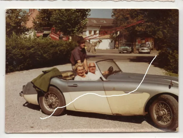 10x7cm Orig Baryt Farb Foto 1964 - Austin Healey -  Bad Aibling "AIB-A 685" - A