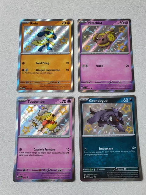 Carte Pokemon LOT 4 Cartes Shiny Destinée À Paldea Ultra Rare Neuf Voir Photos