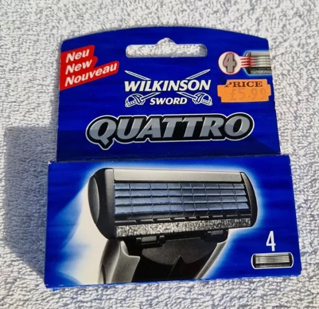 Wilkinson Sword Quattro Replacement Blades Pack Of 4