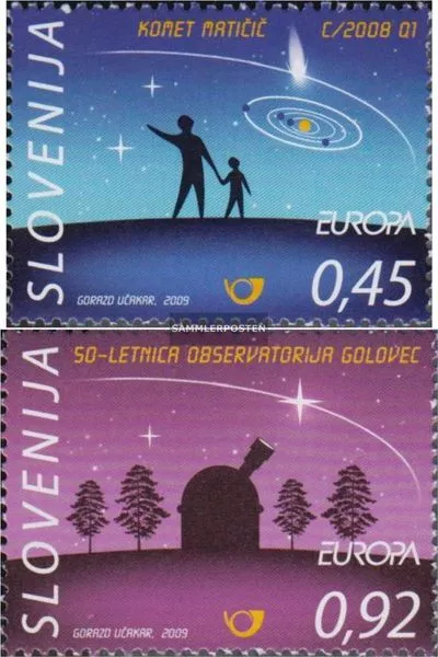 Slowenien 730-731 (kompl.Ausg.) postfrisch 2009 Europa: Astronomie