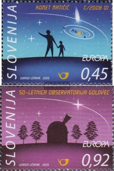 Slowenien 730-731 (kompl.Ausg.) postfrisch 2009 Europa: Astronomie