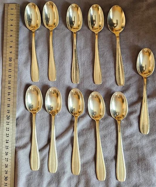 Lot De 5 Couverts à Entremets Félix Frères En Métal Argenté - Style Violoné