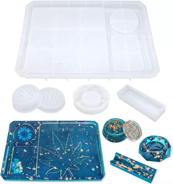 New Rolling Tray Resin Molds, Silicone Tray Molds For Epoxy Resin, Large R