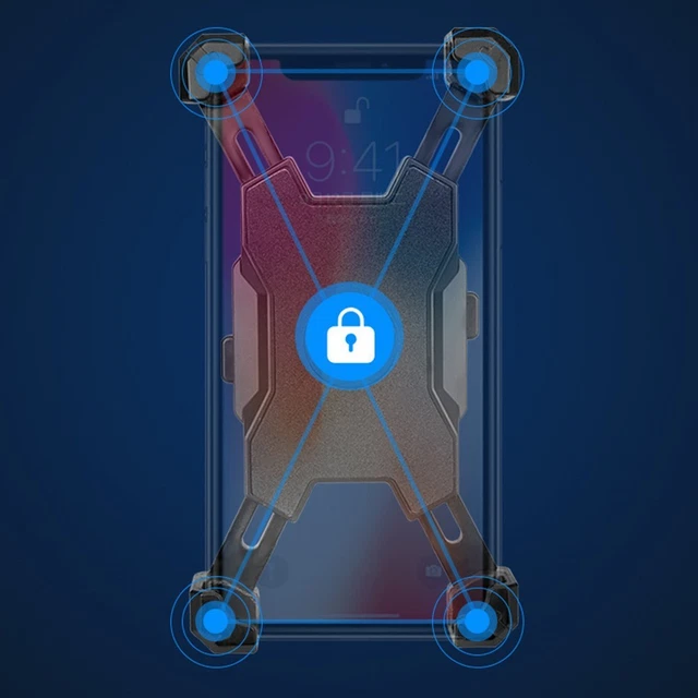 ONE HANDED OPERATION Phone Holder for Bicycles with Shockproof Features ...