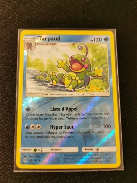 Carte Pokémon Tarpaud 25/145 Holo Sun & Moon 2 SL2 - Near Mint (FR)