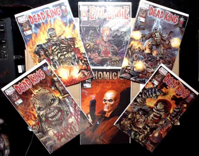 Chaos Comics Lot of 6 Dead King 1-4 Homicide 1 Evil Ernie Revenge Brian Pulido