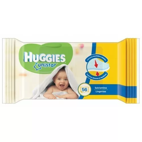 3 Confezioni Huggies Salviett Unistar  Da 56Pz