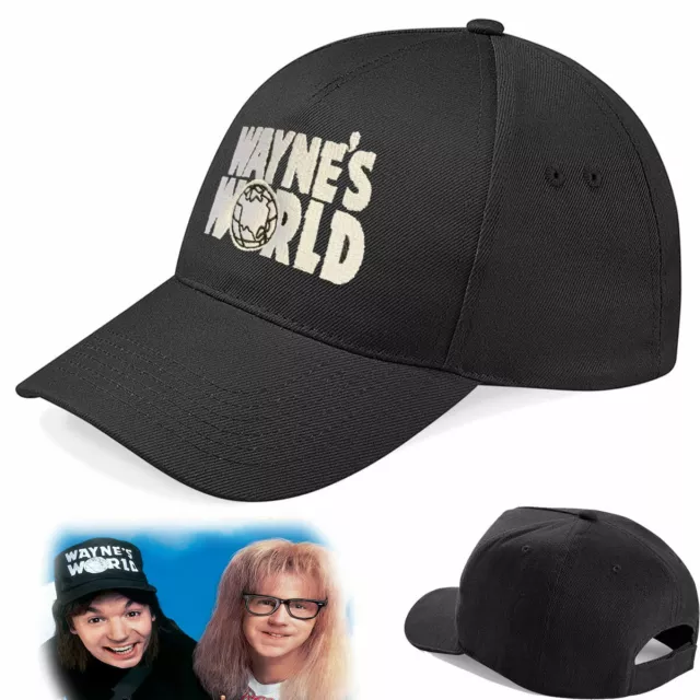 Wayne's World Embroidered Baseball Cap - Retro Garth Fan Fancy Dress Party Hat