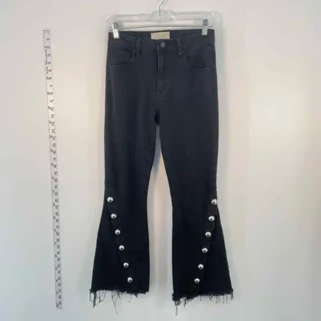RACHEL Rachel Roy Black Flared Bellbottoms Women's Jeans, Size 27