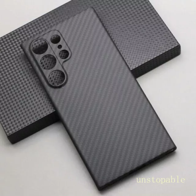 Aramid Carbon Fiber Case Slim Shockproof Cover Bumper F Samsung Galaxy S24 Ultra