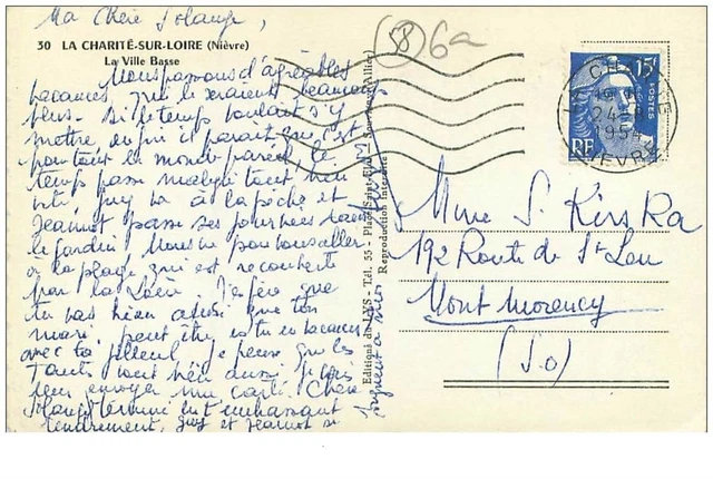 58.LA CHARITE SUR LOIRE.n°22401.LA VILLE BASSE.CPSM. 2