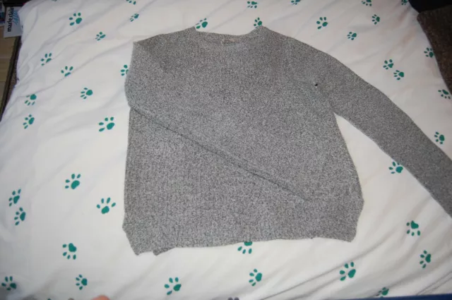 joli petit pull gris  --  pour jeune - fille Taille S 2