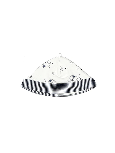 Mamiye Brothers Boys White Beanie 0-3 Months