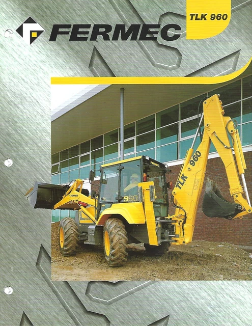 EQUIPMENT BROCHURE - Fermec - TLK 960 - Backhoe Loader - 1997 (E7800 ...
