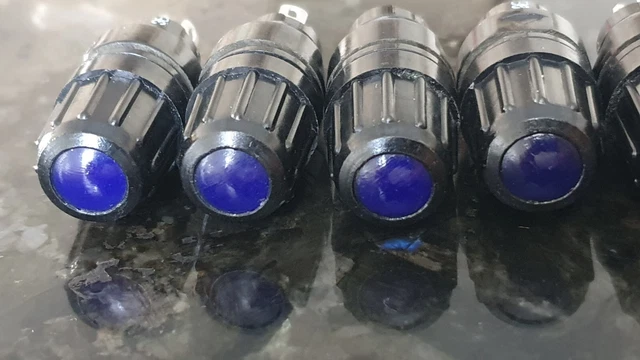 Vintage ultramarine Panel Light Pilot Warning Indicator USSR lamp 36V Lot 100set