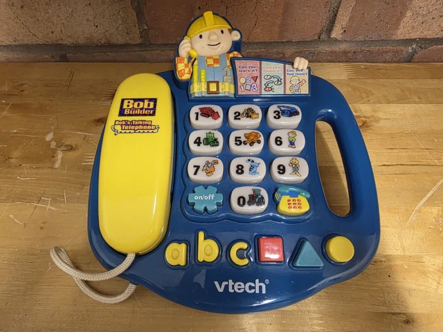 VTECH BOB THE Builder Interactive Talking/Lights Telephone Memory