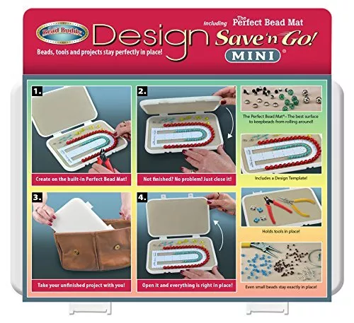 New, Bead Buddy Design Save and Go Mini Portable Beading Kit - Be_New