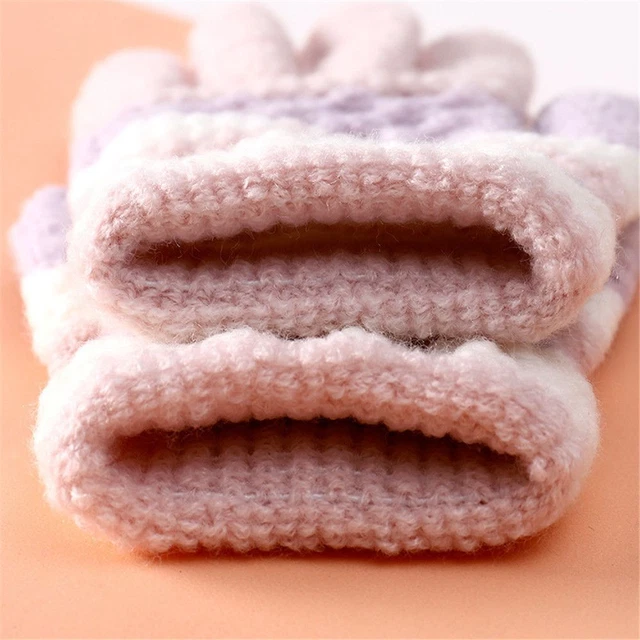 Guanti bambino bambine ragazzi inverno guanti autunno bambino guanti dita intere lavorati a maglia