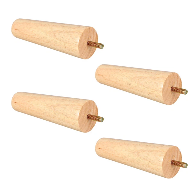 CLP Fußhocker Garding - Grauer Stoffhocker Mit Buchenholzbeinen 56x42cm