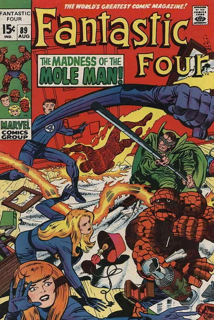 Fantastic Four (Vol. 1) #89 VG; Marvel | low grade - Mole Man Stan Lee Jack Kirb