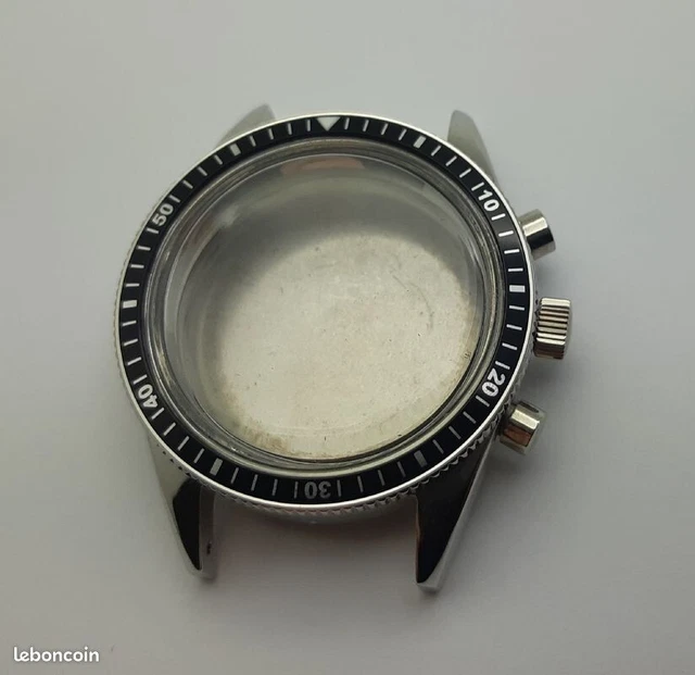 4 Boîtiers Chronographe Pour Mouvements Valjoux 7733 Et 7734 - Vintage Années 70 - Style Militaire