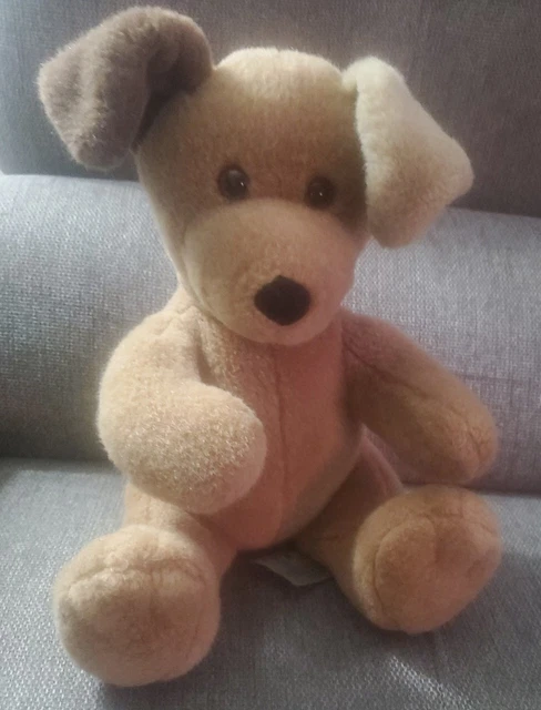 Vintage Build A Bear Brown Sugar Tan Puppy Dog Plush Brown Ear CLEAN