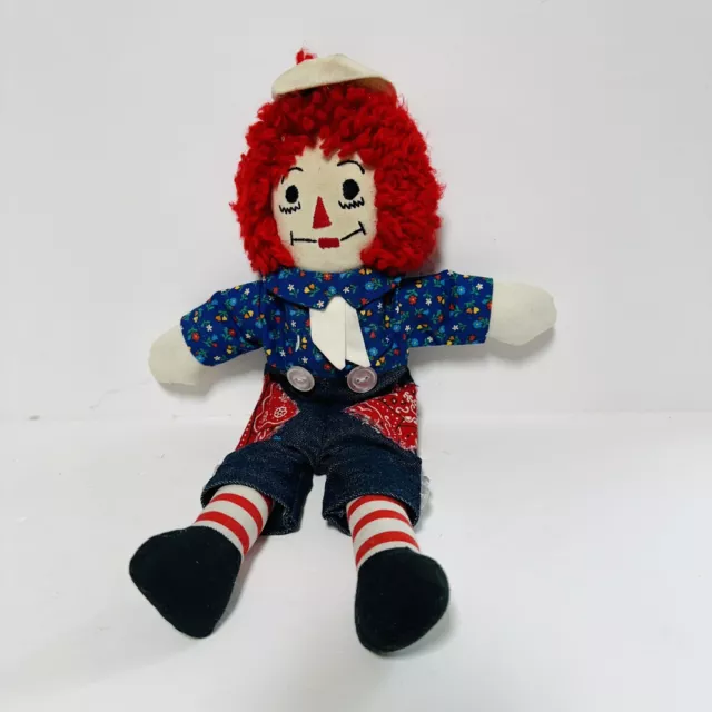 Handmade Raggedy Andy Doll 12 inches Tall Soft Bendable 2011 Classic Collectible