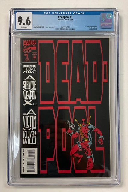 Deadpool #1 Marvel 1993 1st Solo CGC 9.6 WHITE Pages