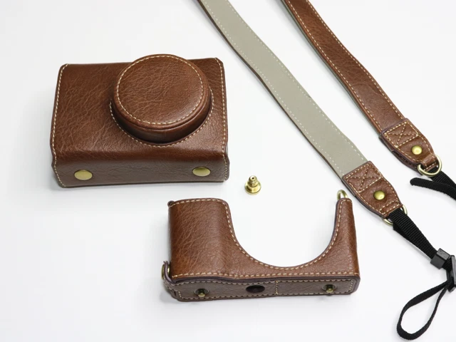 Leather Camera Protect Case For Ricoh GRIII GRII GR3 GR2 GRIIIX GR3X With Strap 8