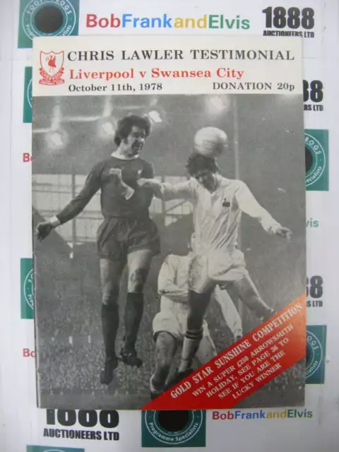 LIVERPOOL, 1978/1979, a football programme from the fixture versus Swansea City