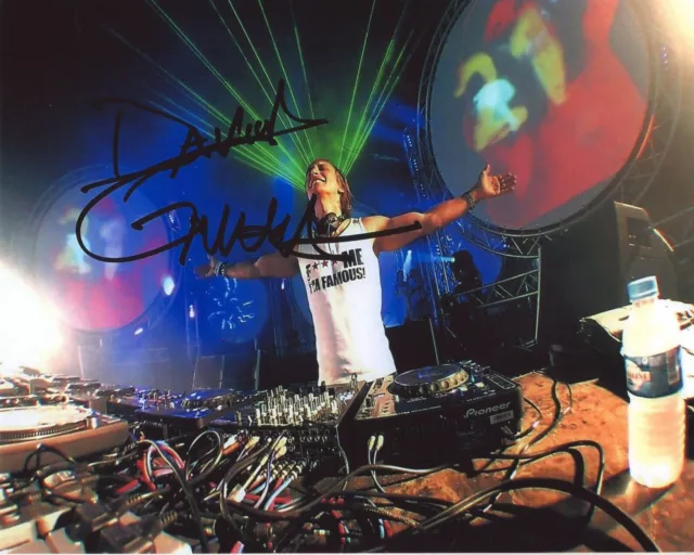 Affiche David Guetta Avec Autographe Affiche 45X32Cm Autographe Signée