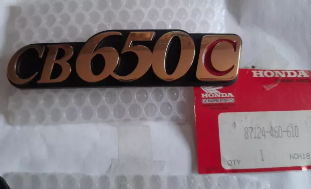 Honda Emblema etichetta Moto CB650C cod.87124460610 col.oro