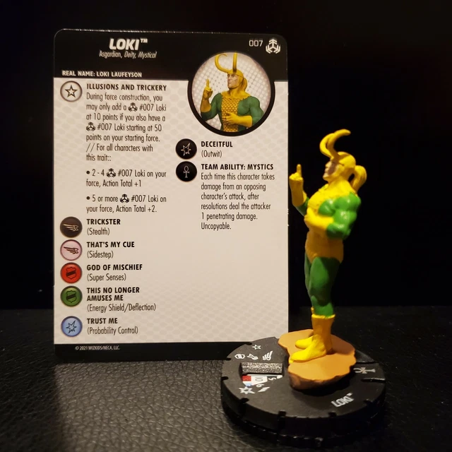 HeroClix Marvel Avengers War of Realms: Loki #007 w/card 2