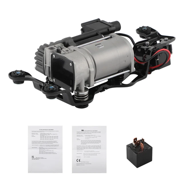 Compresseur De Suspension Pneumatique + Support + Bloc Valve