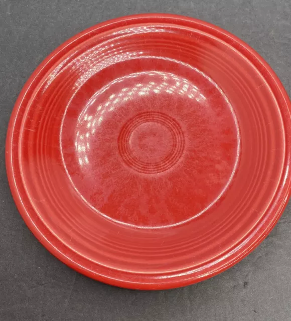 Fiesta Ware 7 1/4" Salad/Sandwich/Dessert Plate USA HLC RED USED