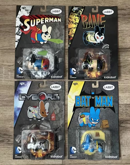 Labbit Batman Bundle  New2.5" Vinyl Figure by Frank Kozik  DC Comics / Kidrobot