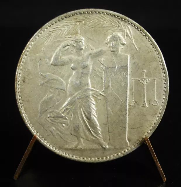 Medaille 1947 Bis Mme Georgette Lecam Industries Chemie Lavoisier Ehrenzeichen