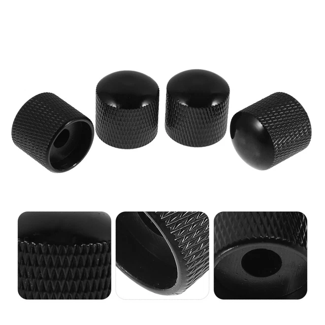 Bouton Potentiometre Emagtech 5Pcs Boutons De Réglage Du Volume De L'Effet De Accessoires Guitare Métal Plastique