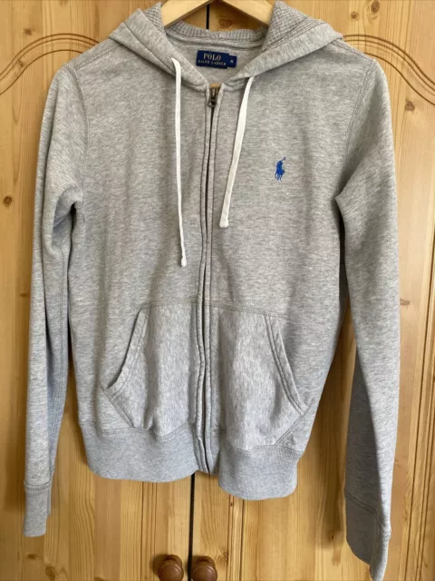 Ladies Ralph Lauren Grey Zip Up Hoodie Size M