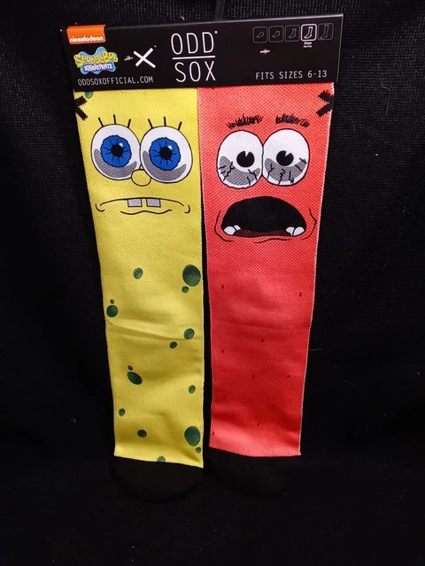 NWT Men Odd Sox SpongeBob SquarePants Patrick Size 6-13 Crew Length
