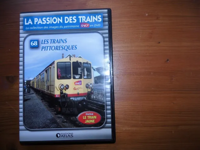 Promo Dvd - La Passion Des Trains Atlas Num 68 - Trains Pitoresques Train Jaune