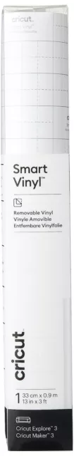Cricut Smart Vinyl Removable   White   0.9 m (3 ft)   Self Adhesive Vinyl Roll