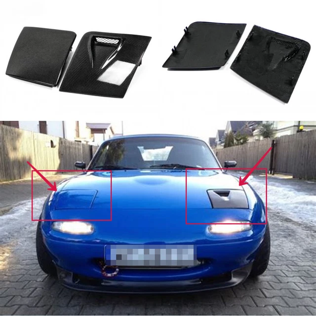 FOR MAZDA MX5 MK1 NA Miata Carbon Fiber Front (LHS) Vented Headlight