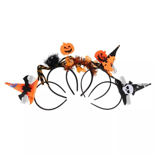 5 Pcs Bandeau Chapeau Sorcière Chiffon Décorations Fête D'Halloween