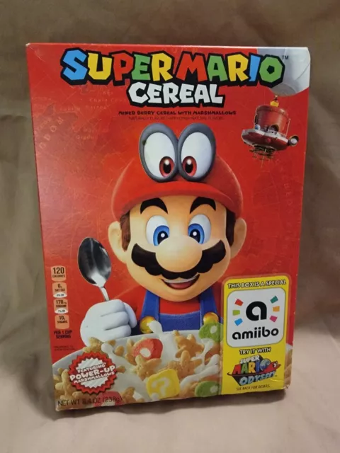 Super Mario Cereal Limited Edition Amiibo (Expired) ~ Brand New and Sealed