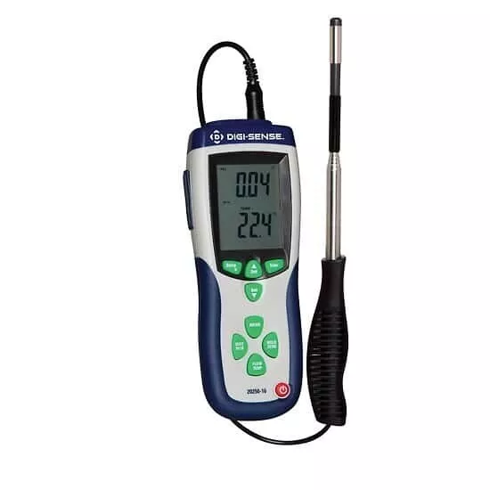 Digi-Sense 20250-16 Hot-Wire Thermoanemometer with Power Supply and Probe